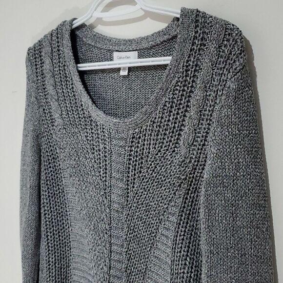 CALVIN Klein small grey long sleeve sweater - Picture 2 of 7